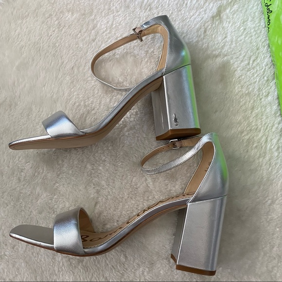 Sam Edelman daniella silver ankle strap sandals - Picture 4 of 8